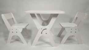 Детский растущий стол-парта и два стула Я САМ "Умка-Дуо" (Белый) в Электростали - ehlektrostal.ok-mebel.com | фото