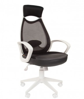 Кресло для руководителя  CHAIRMAN 840 white (TW 11 черный/сетка TW 01 черная) в Электростали - ehlektrostal.ok-mebel.com | фото