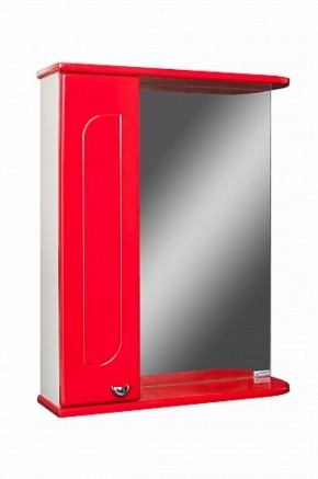 Шкаф-зеркало Радуга Красный 50 левый АЙСБЕРГ (DA1122HZR) в Электростали - ehlektrostal.ok-mebel.com | фото