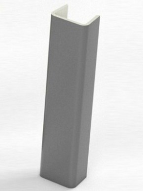 Торцевая заглушка  для цоколя h100 мм Цвет Алюминий (SV-Мебель) в Электростали - ehlektrostal.ok-mebel.com | фото 1